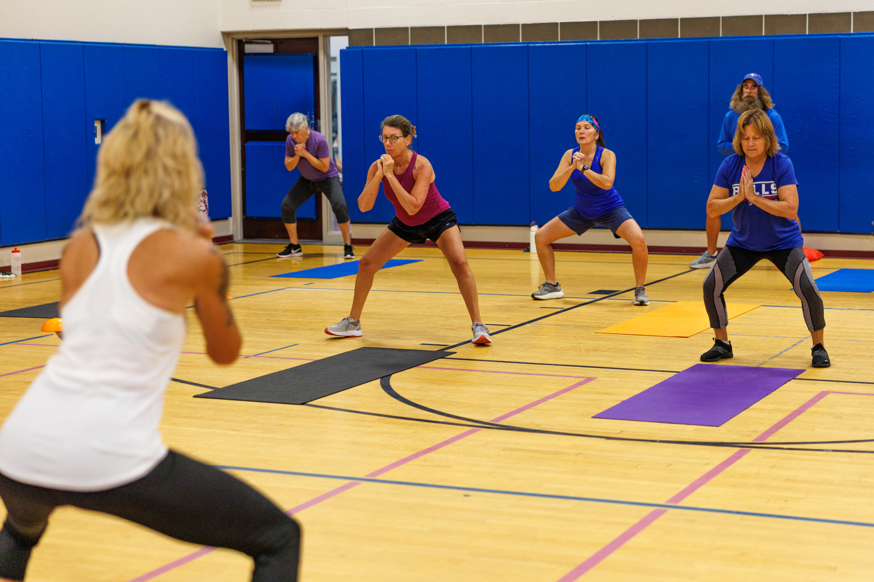 JCC Buffalo members participating together in a group fitness class